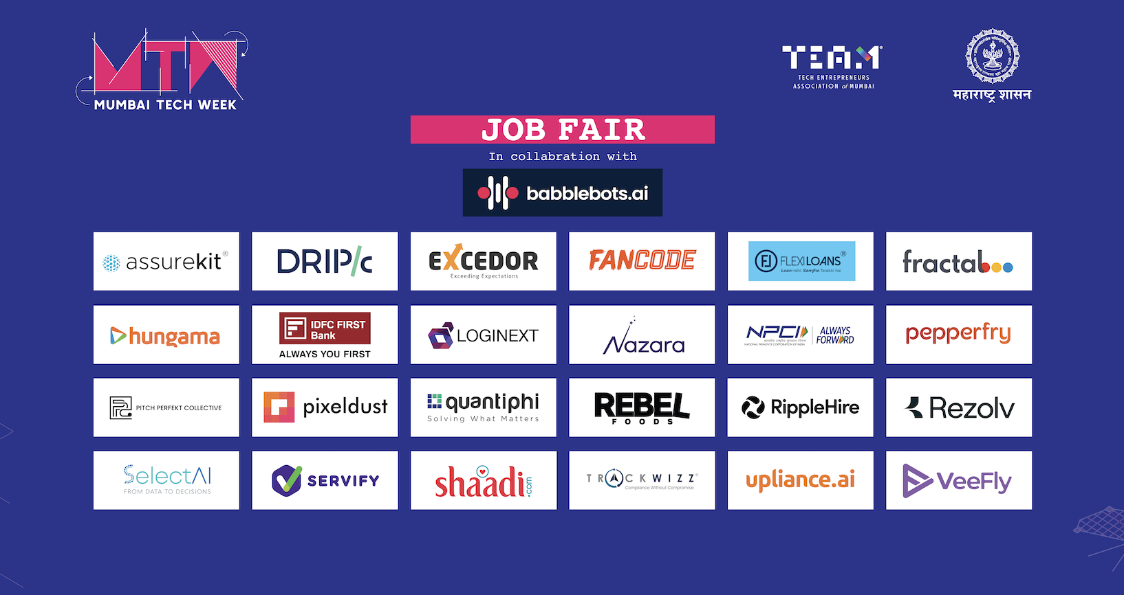 Participating companies at MTW AI Job Fair 2026